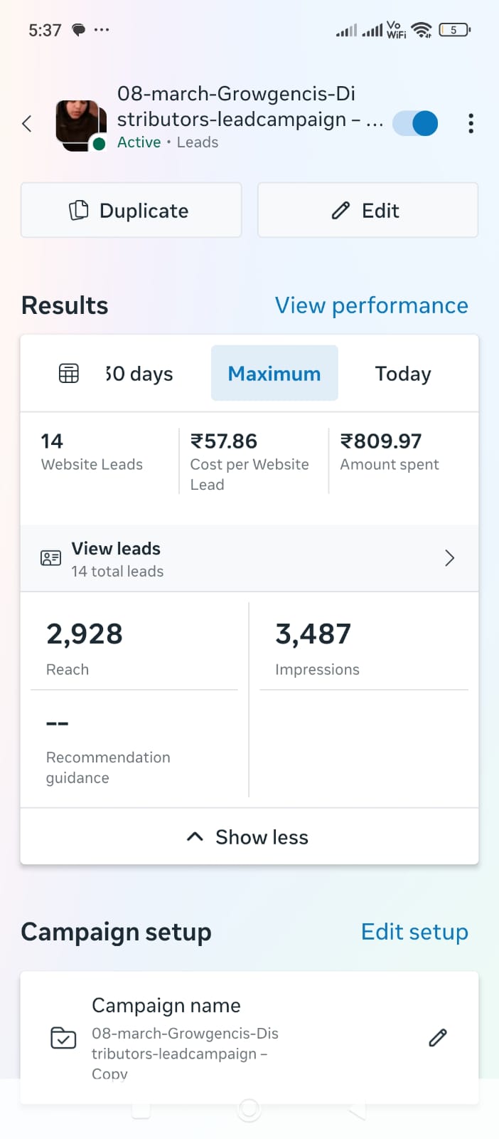Verified Ad Account ROI